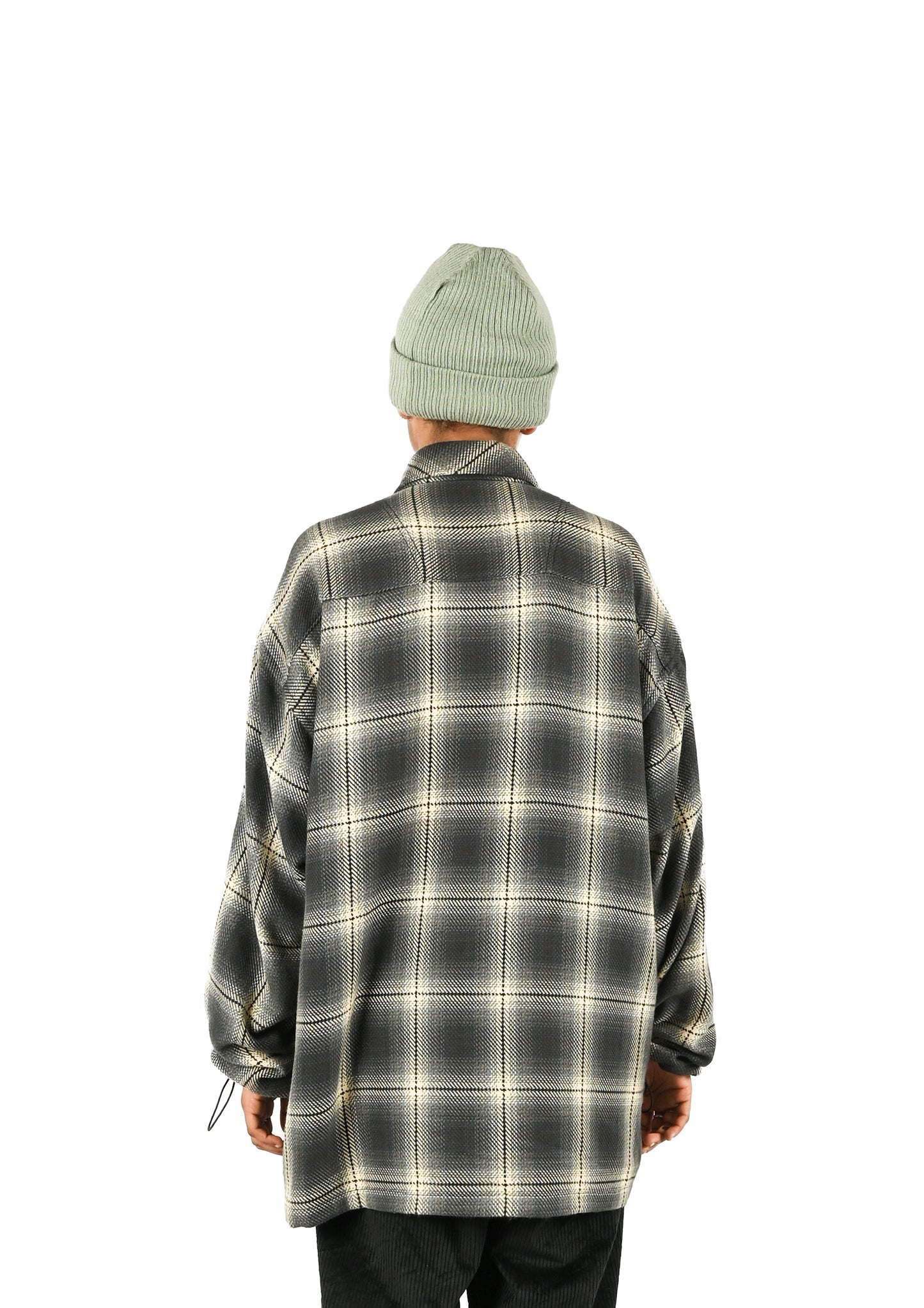 FULL ZIPPER FLANNEL SHACKET