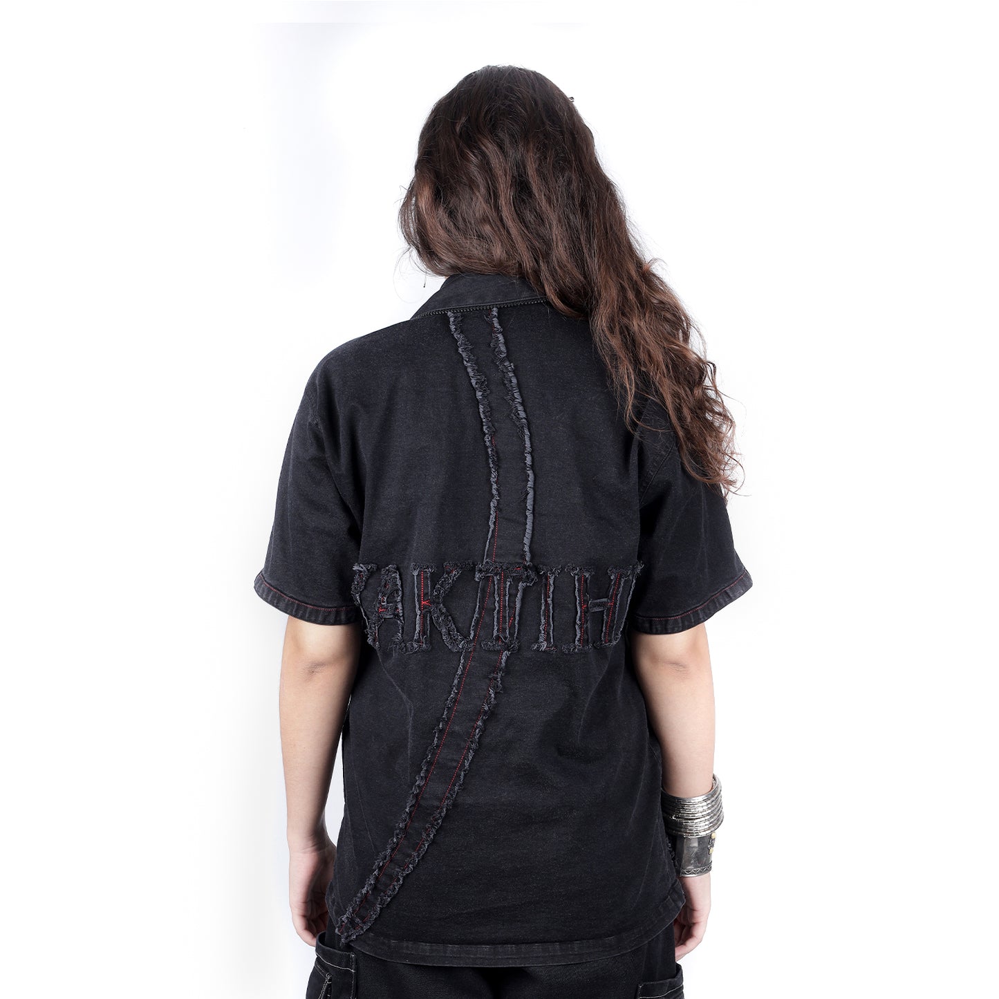 FRAYED DENIM SHIRT