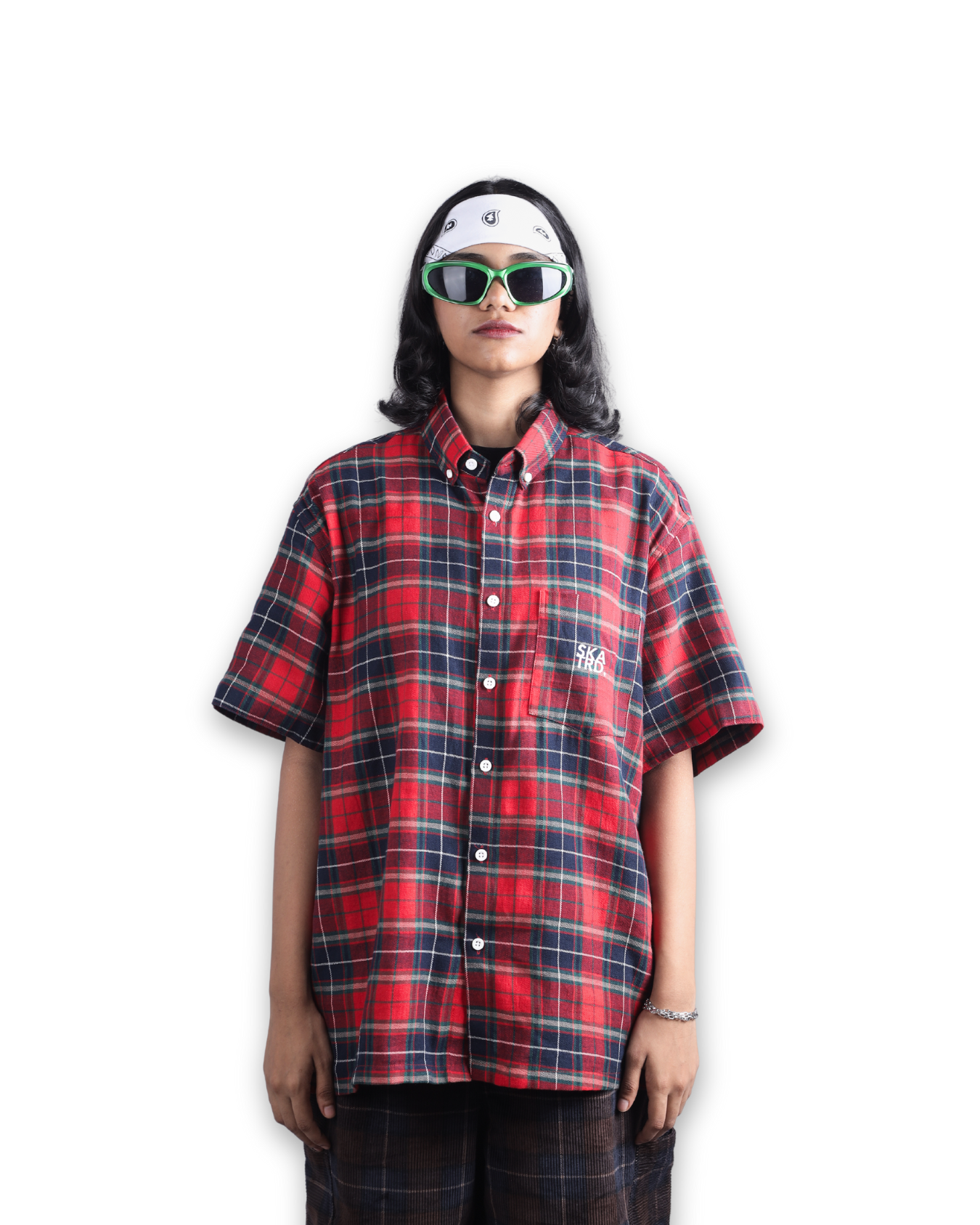 LIGHTWEIGHT RED PLAID SHIRT