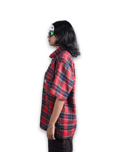 LIGHTWEIGHT RED PLAID SHIRT