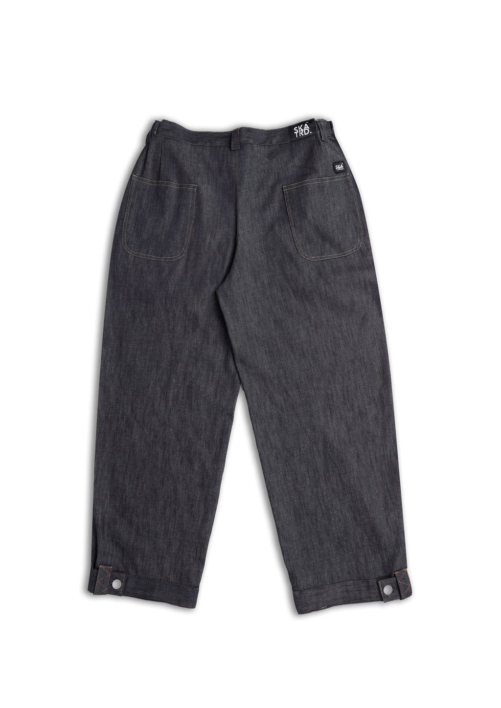 Raw Denim Adjustable Hem Jeans