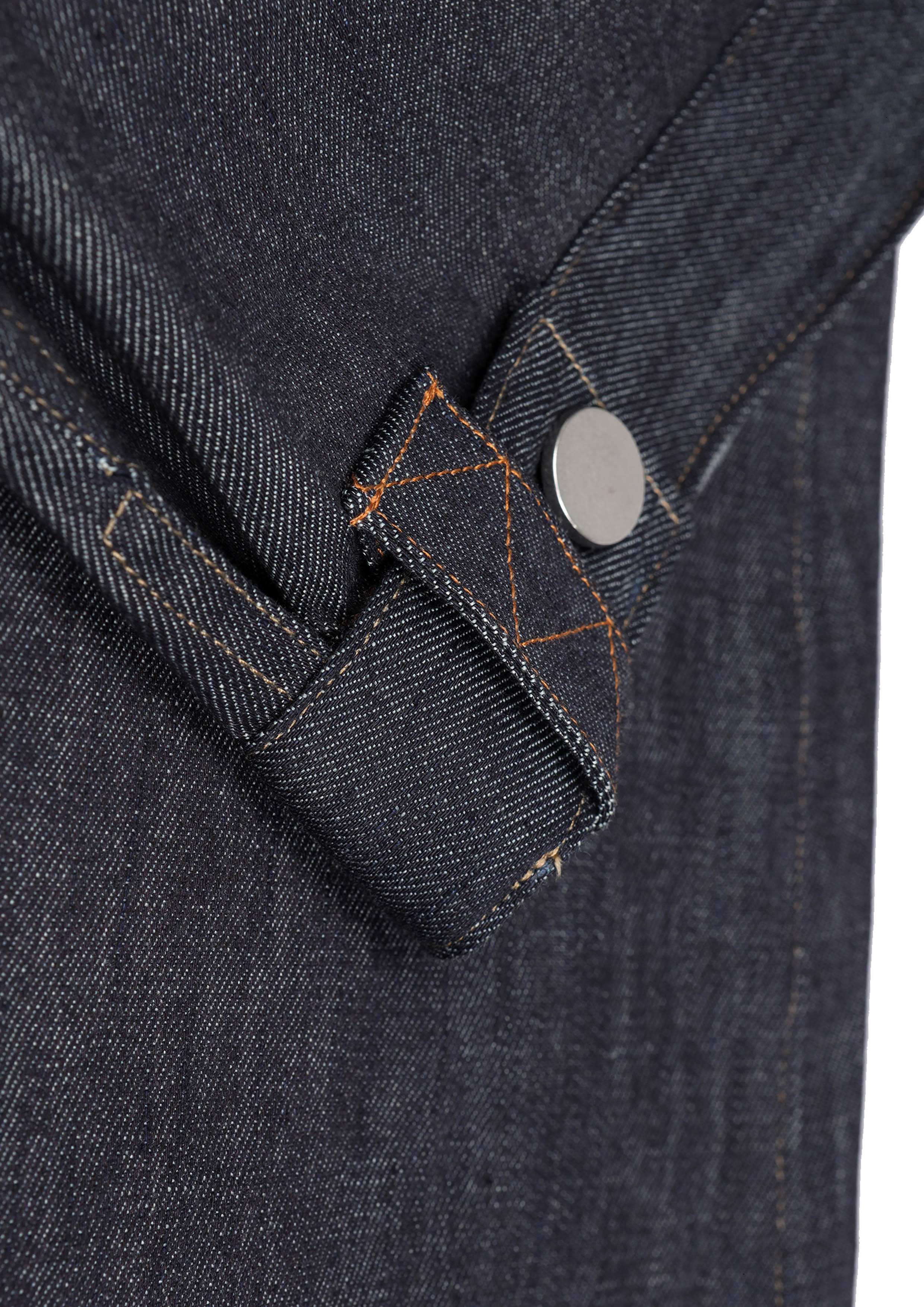 Raw Denim Adjustable Hem Jeans