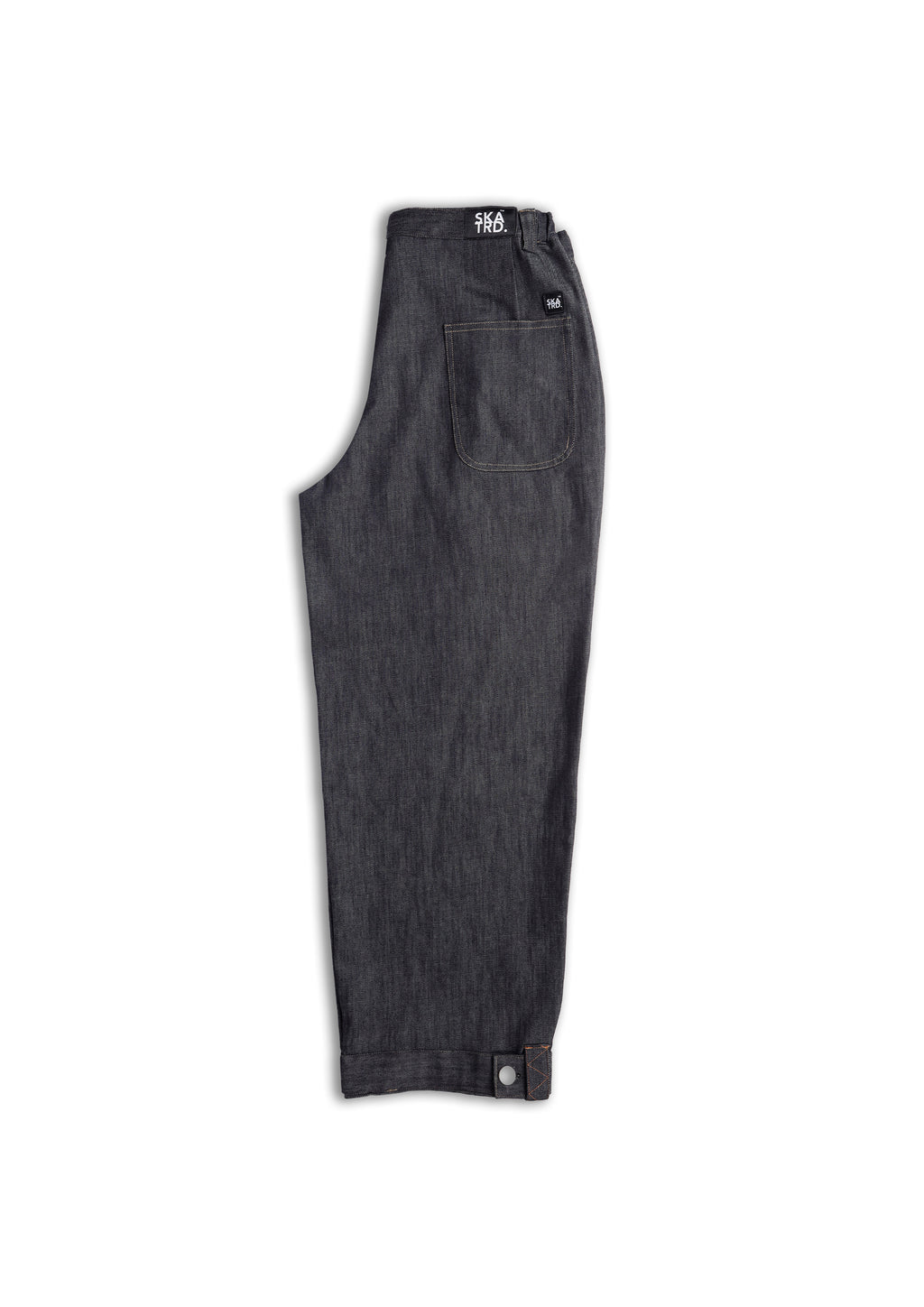 Raw Denim Adjustable Hem Jeans