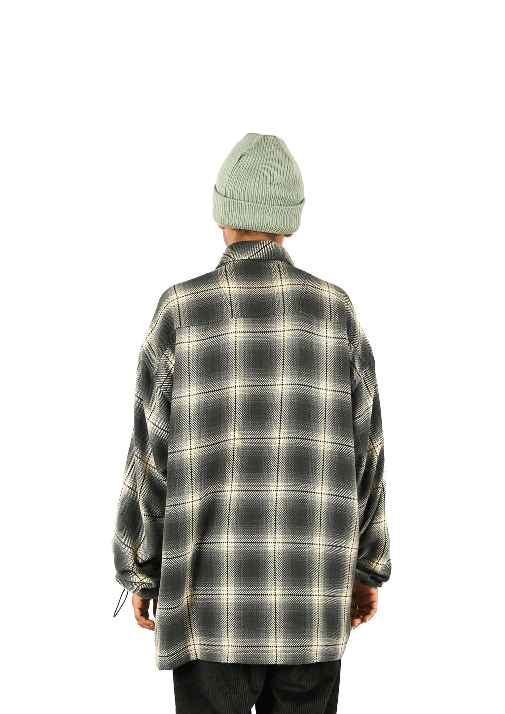FULL ZIPPER FLANNEL SHACKET