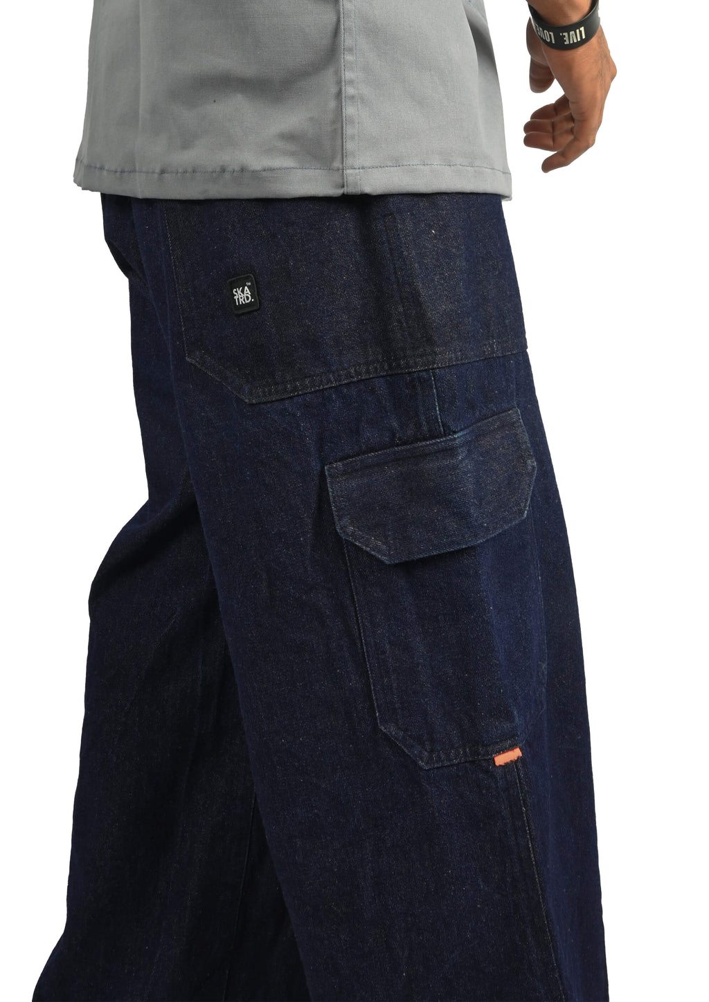 S-425 BLUE DENIM CARGOS