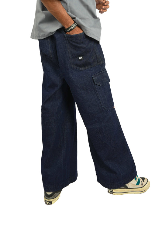 S-425 BLUE DENIM CARGOS