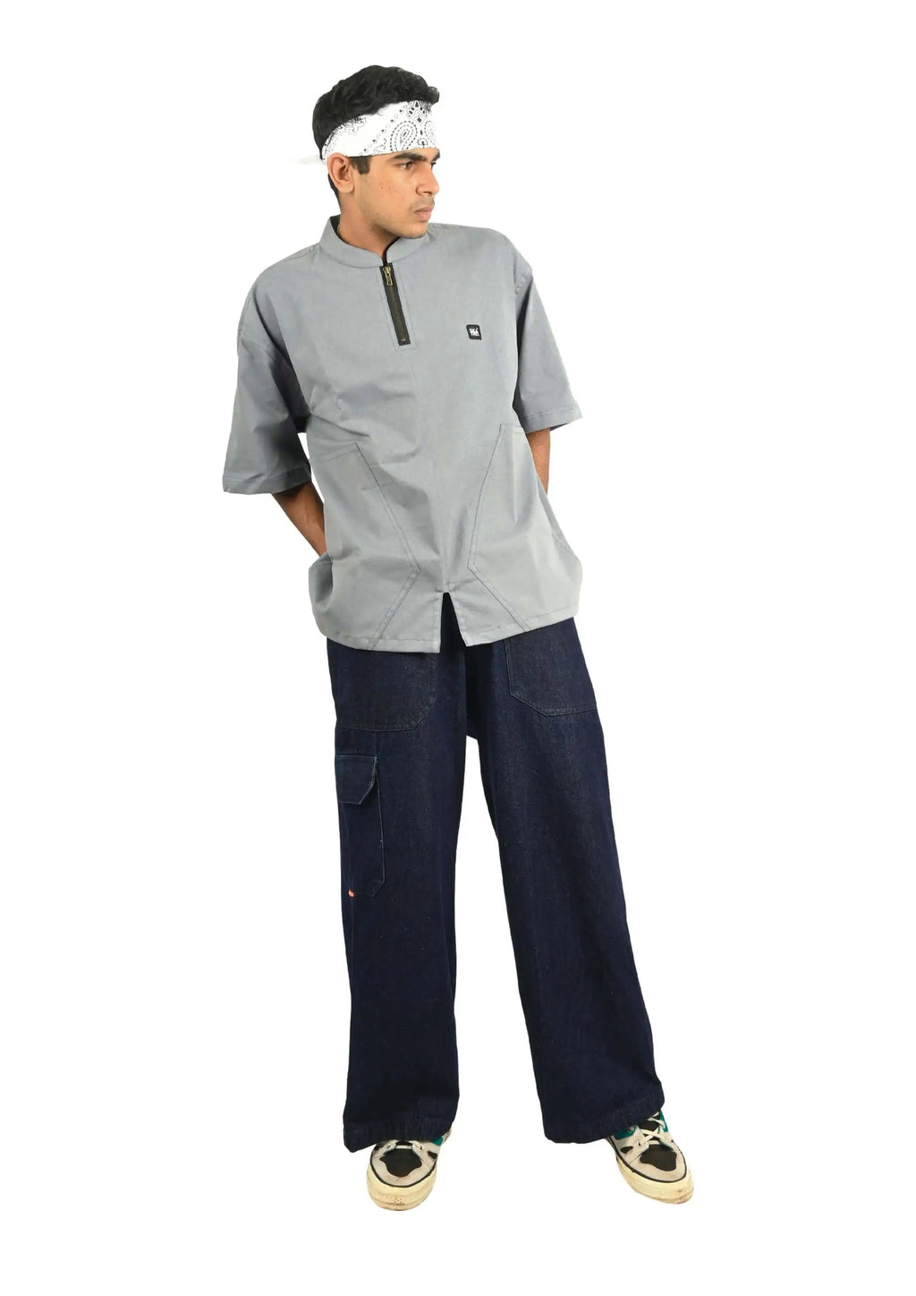 S-425 BLUE DENIM CARGOS