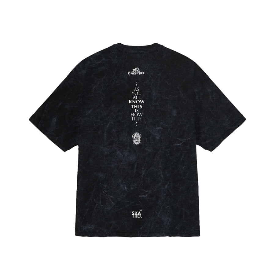 AYAKTIHIS BLACK VINTAGE WASHED T-SHIRT